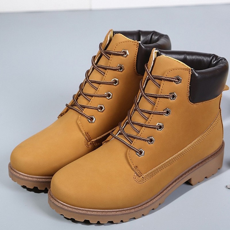 low heel martin boots
